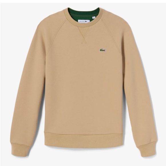 Lacoste Other - Lacoste Women’s Crewneck Sweatshirt in Beige with Green Logo